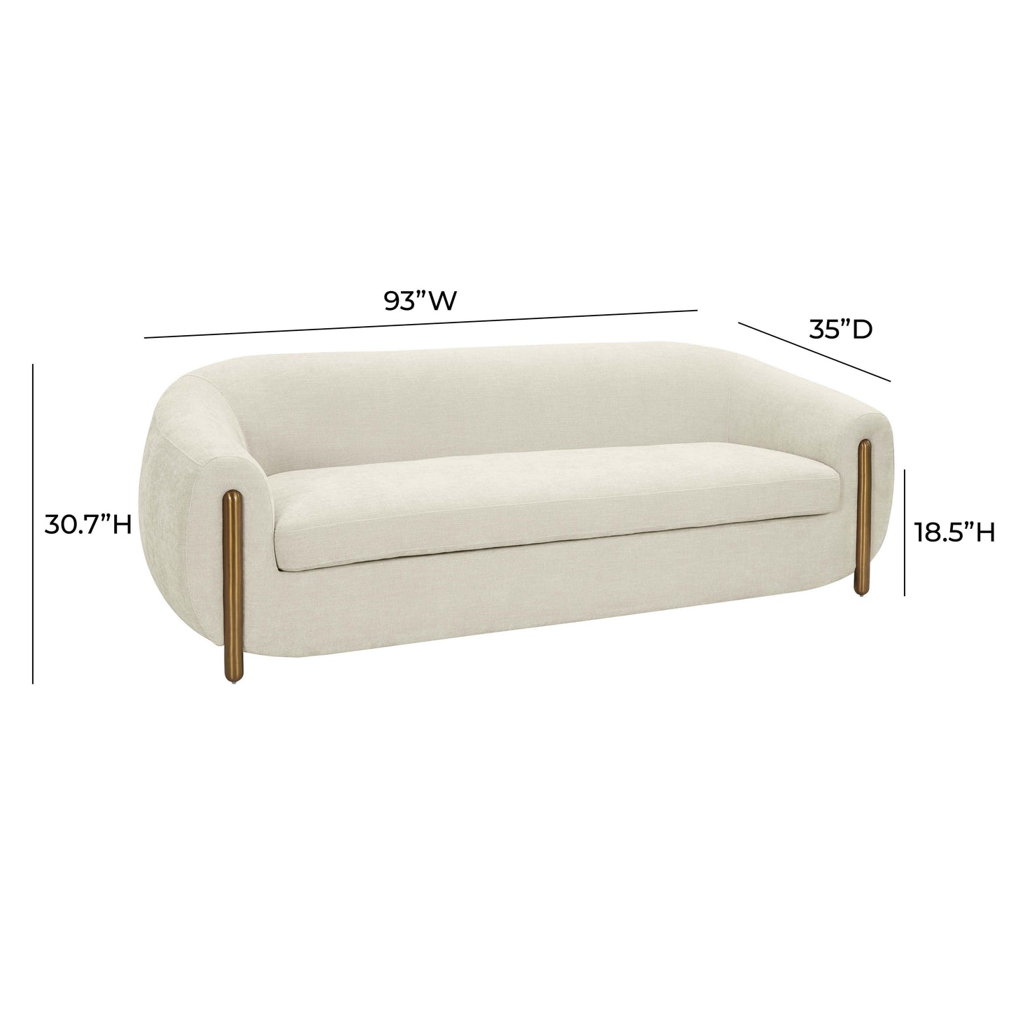 atrani cream textured linen sofa