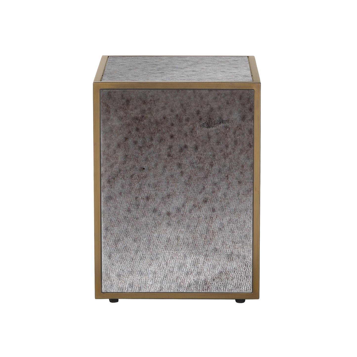 serena mirrored side table