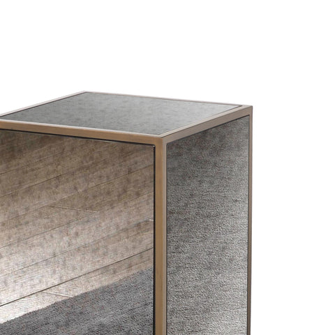 Serena Mirrored Side Table