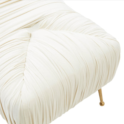 Betty Cream Velvet Bench