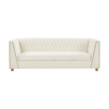 Eclipse Cream Velvet Sofa