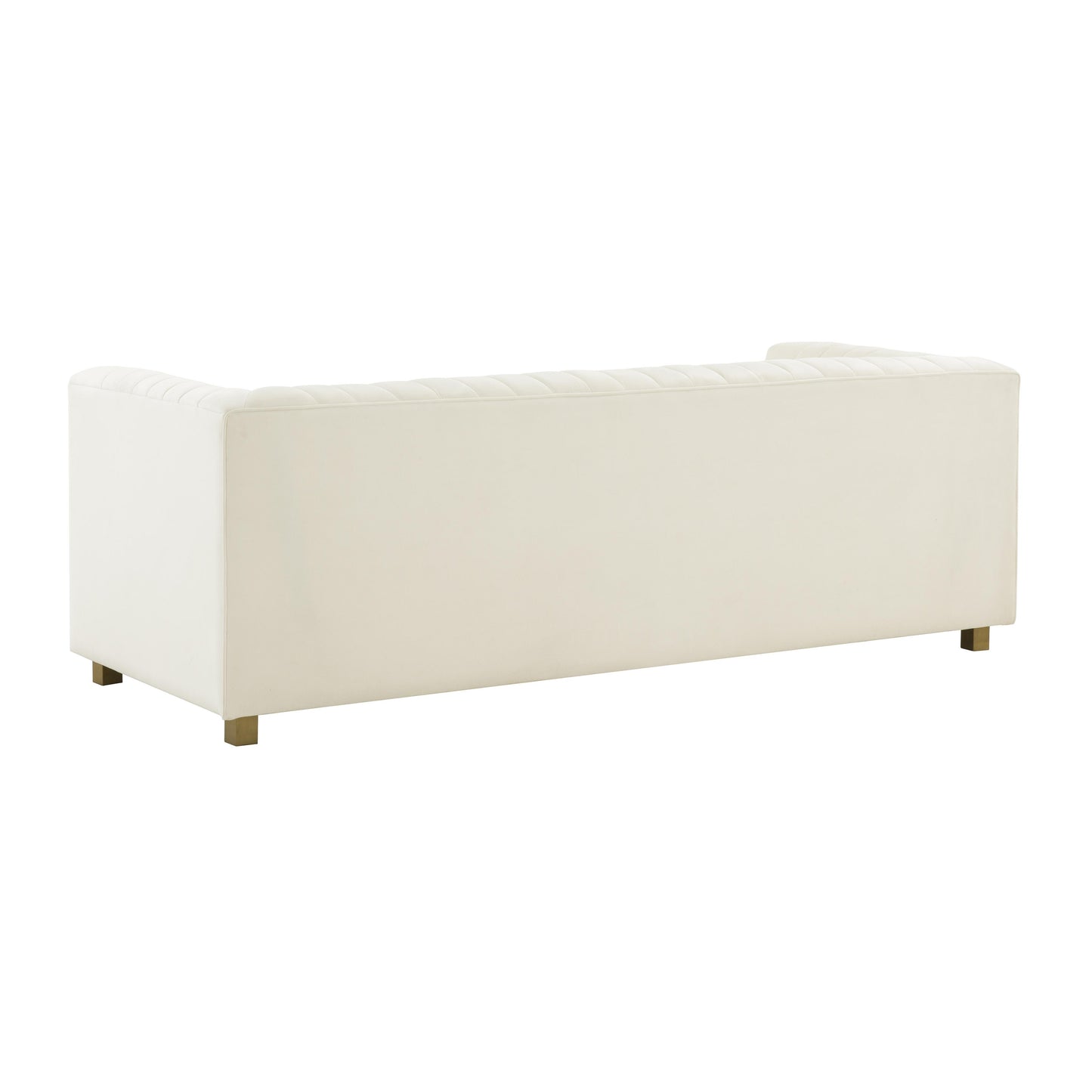 eclipse cream velvet sofa