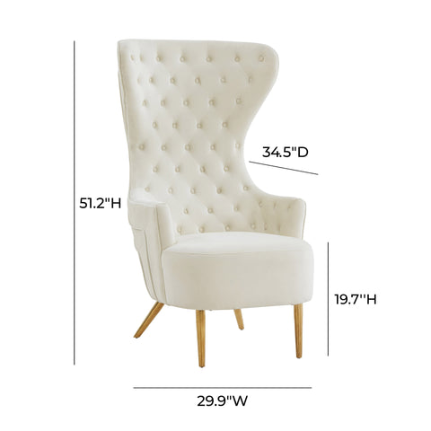 Arielle Marais Performance Velvet Wingback Accent Chair by Inspire Me! Home Decor - image 6