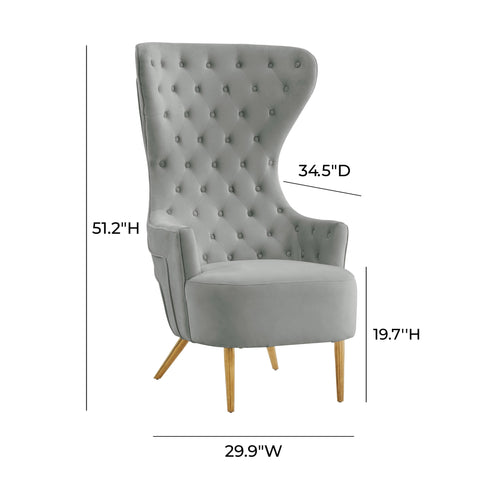Arielle Marais Performance Velvet Wingback Accent Chair by Inspire Me! Home Decor - image 6