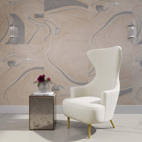 Florence Marais Julia Performance Velvet Channel Tufted Wingback Accent Chair by Inspire Me! Home Decor - image 2