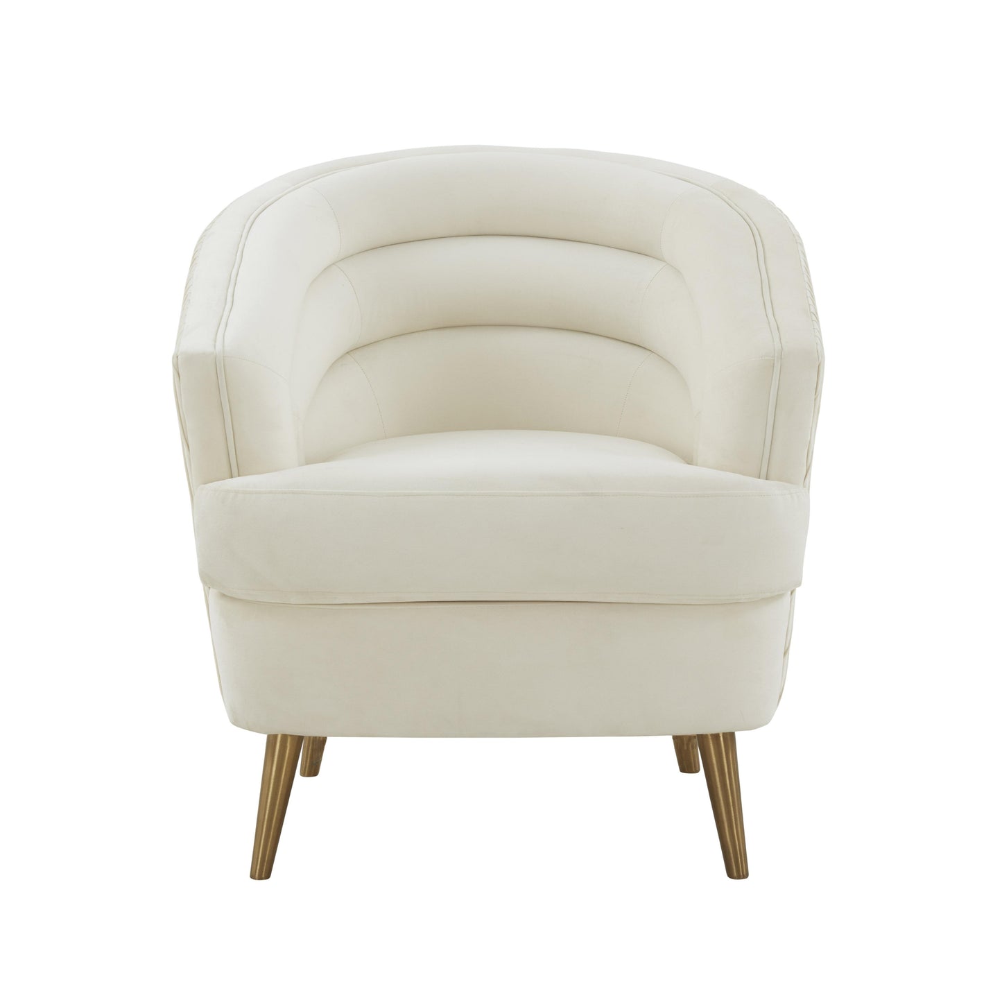 raipur cream velvet accent chair