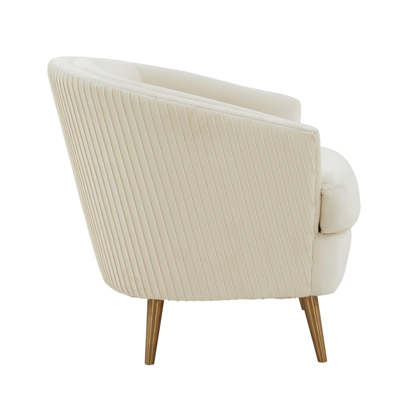 raipur cream velvet accent chair