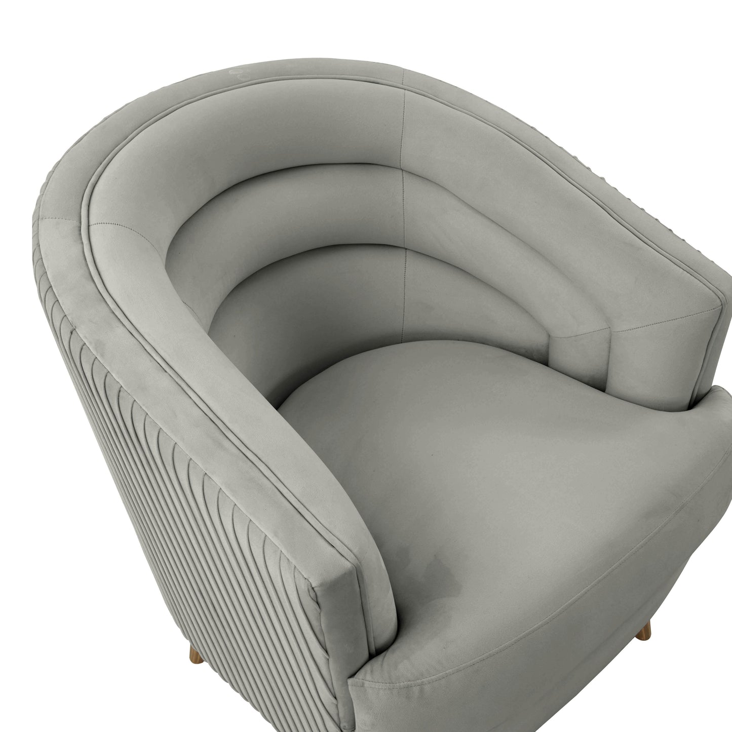 raipur light grey velvet accent chair