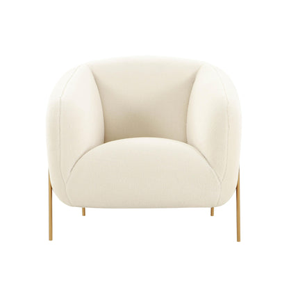 Mara Cream Shearling Accent Chair