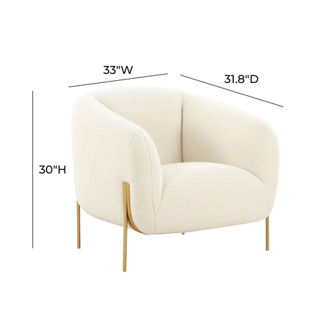 Noemie Marais Cream Performance Vegan Shearling Accent Chair by Inspire Me! Home Decor - image 6