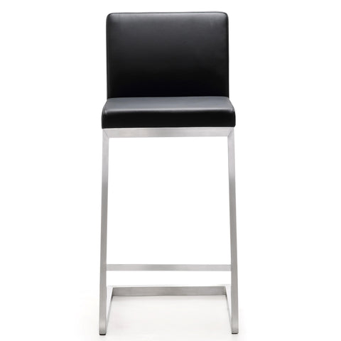 Scarlett Black Stainless Steel Counter Stool - Set of 2
