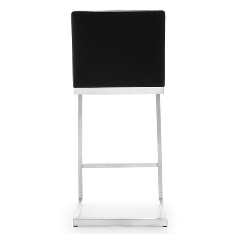 Scarlett Black Stainless Steel Counter Stool - Set of 2