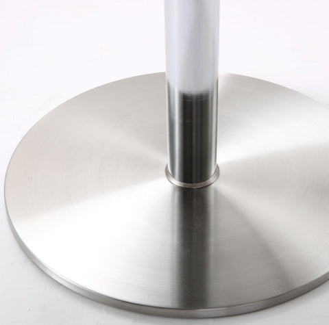 Charlee White Stainless Steel Adjustable Barstool