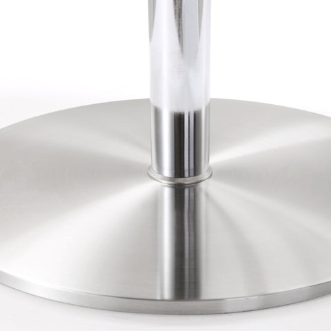 Deco Black Vegan Leather Adjustable Stool