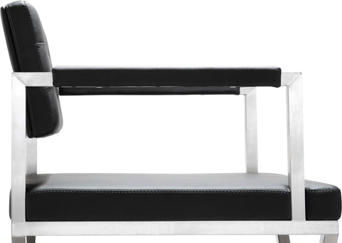 Cloud Black Stainless Steel Counter Stool