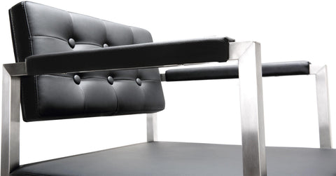 Cloud Black Stainless Steel Counter Stool