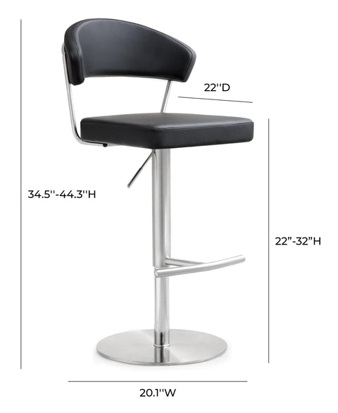 Florence Como Performance Vegan Leather Adjustable Stool - image 8