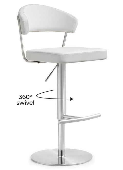Florence Como Performance Vegan Leather Adjustable Stool - image 7