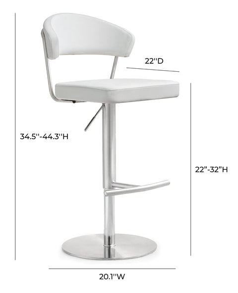 Florence Como Performance Vegan Leather Adjustable Stool - image 8