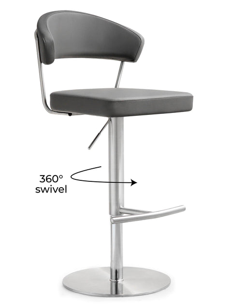 Florence Como Performance Vegan Leather Adjustable Stool - image 7