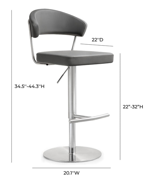 Florence Como Performance Vegan Leather Adjustable Stool - image 8
