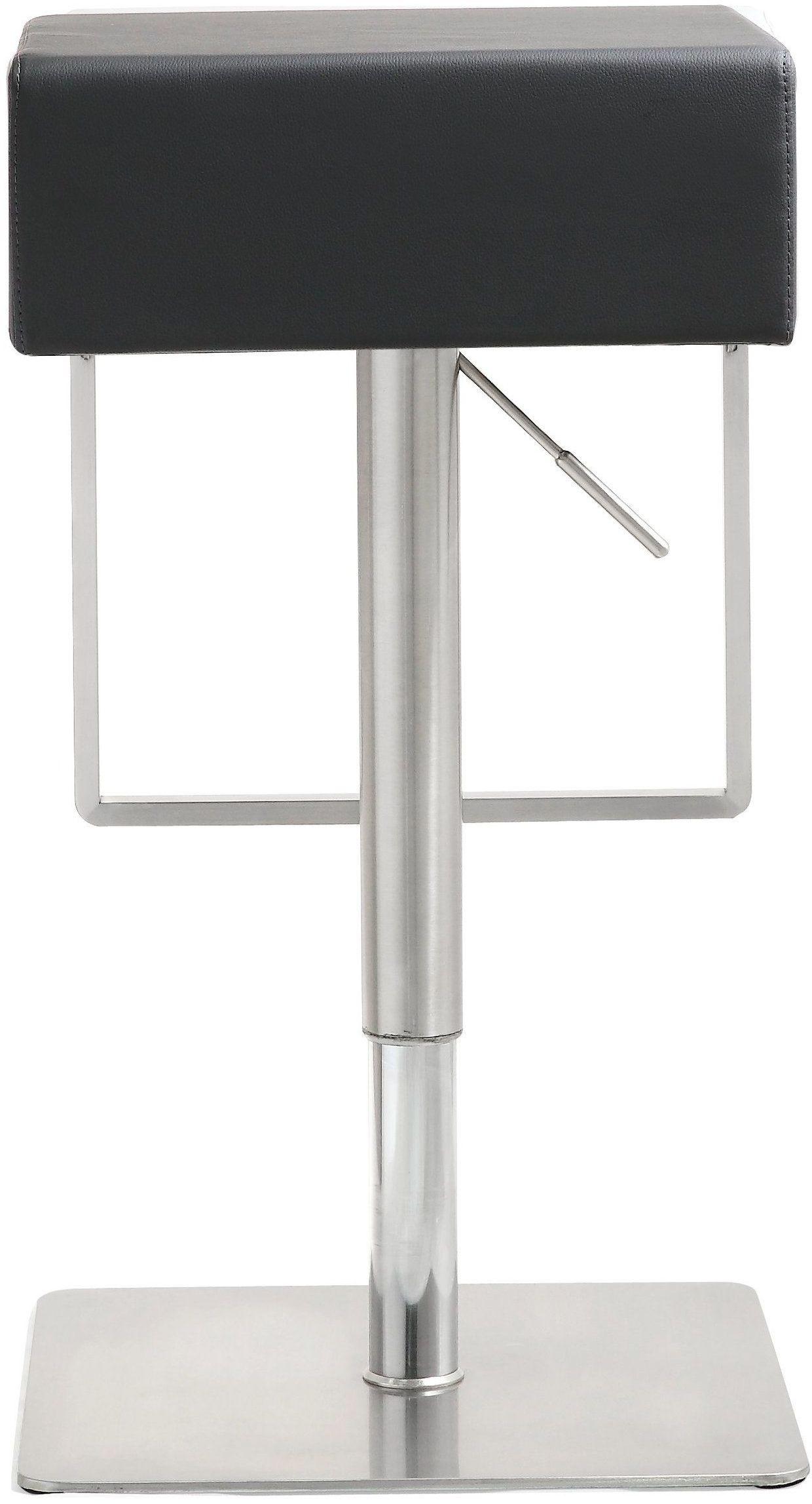 cyril black stainless adjustable barstool