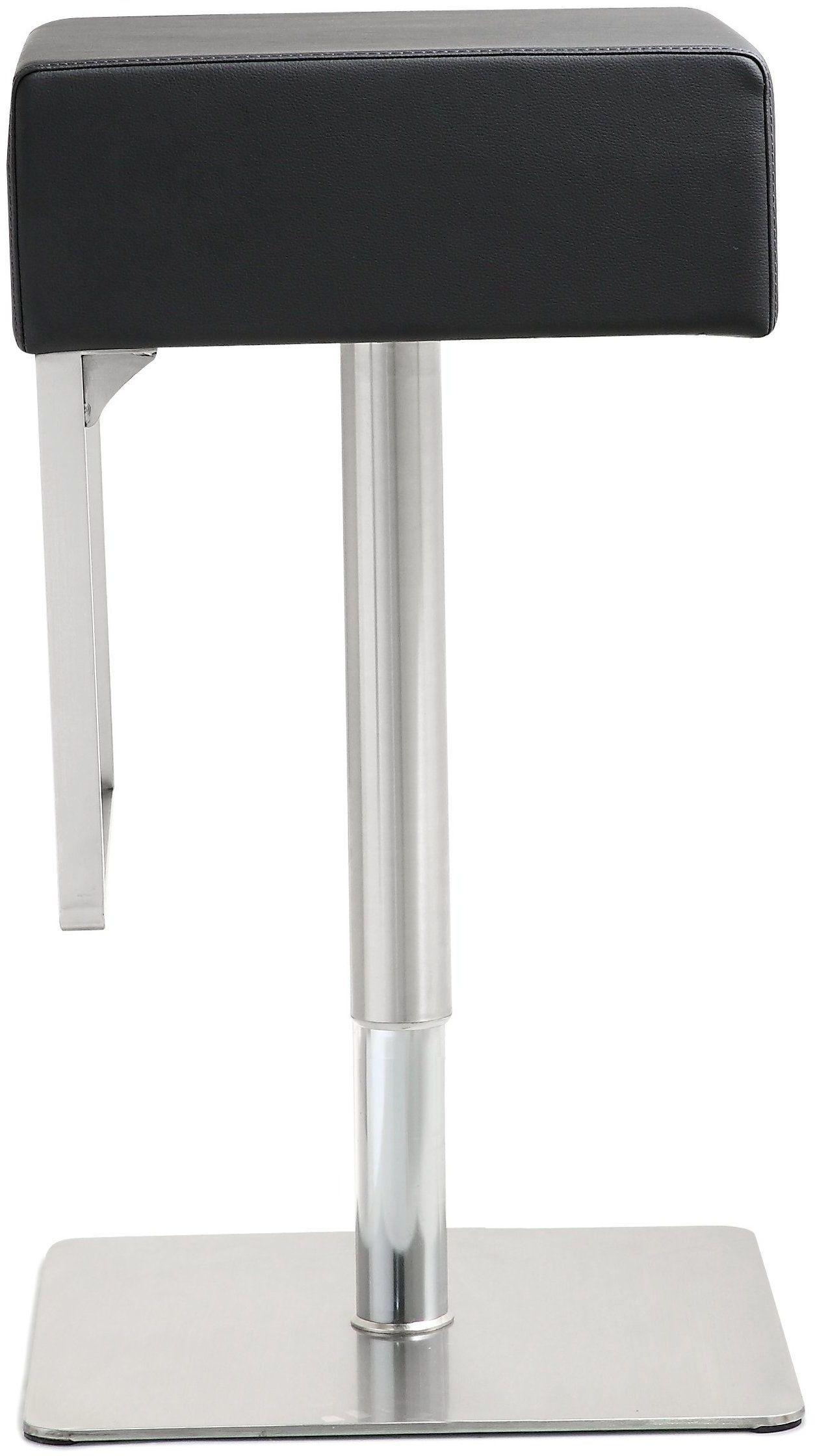 cyril black stainless adjustable barstool