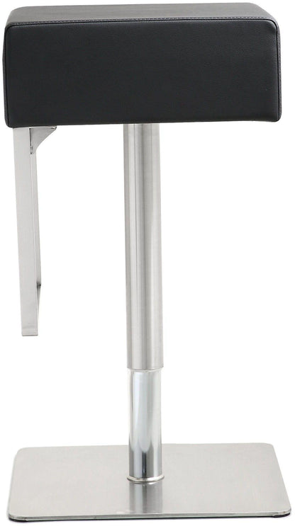 Cyril Black Stainless Adjustable Barstool