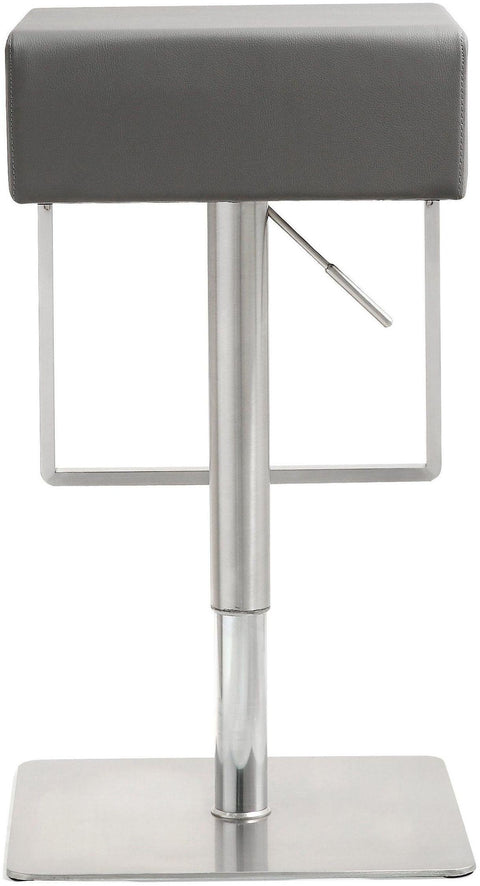 Cyril Grey Stainless Adjustable Barstool