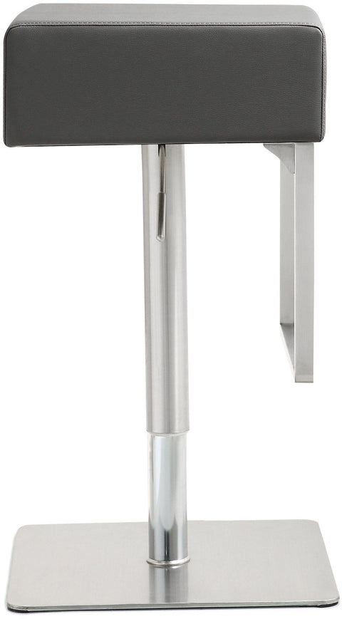 Cyril Grey Stainless Adjustable Barstool