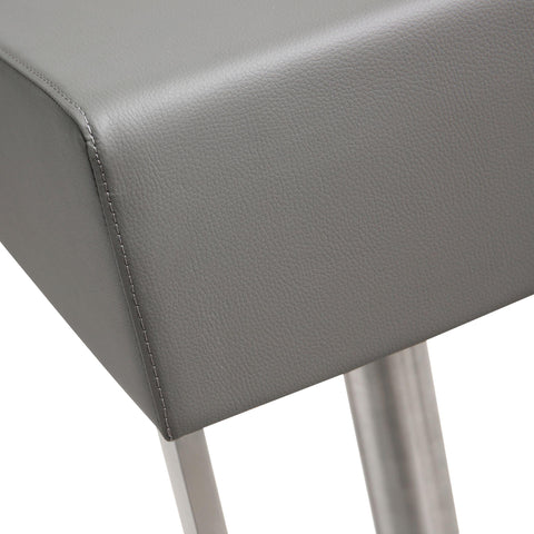Cyril Grey Stainless Adjustable Barstool