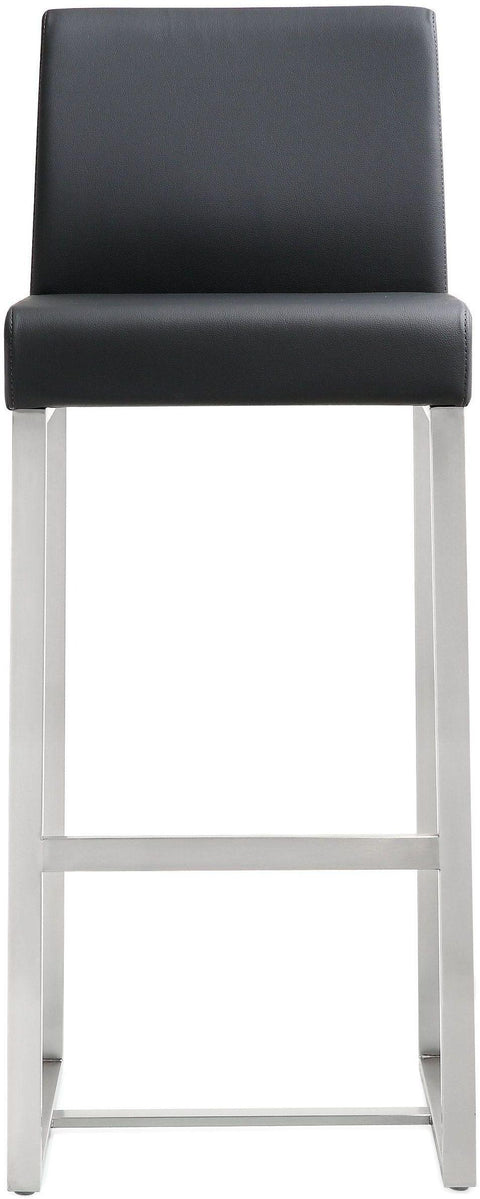 Lara Black Stainless Steel Barstool (Set of 2)