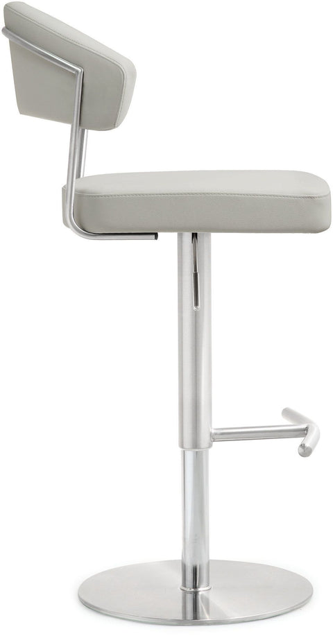 Helsinki Light Grey Stainless Steel Barstool