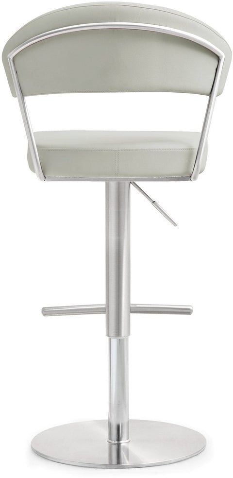 Helsinki Light Grey Stainless Steel Barstool