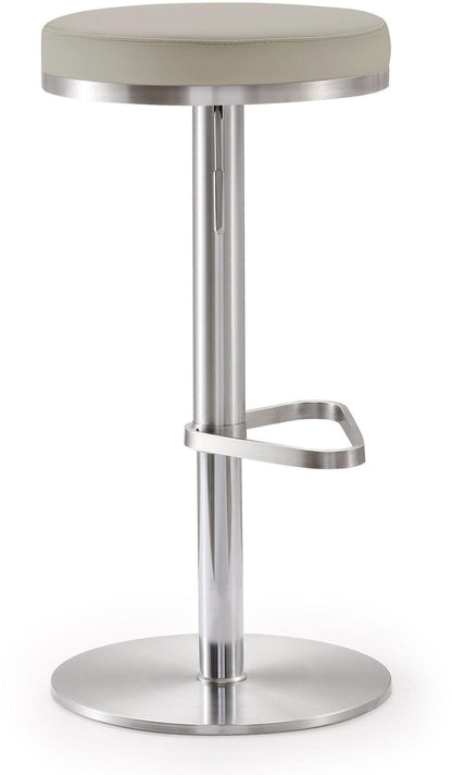 Charlee Light Grey Stainless Steel Barstool