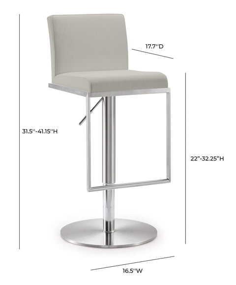 Amelie Bellamy Performance Vegan Leather Adjustable Stool - image 9