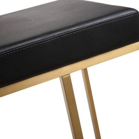Atara Black Gold Steel Barstool (Set of 2)