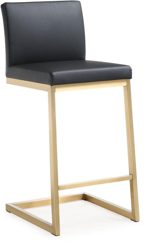 Scarlett Black Gold Steel Counter Stool (Set of 2)