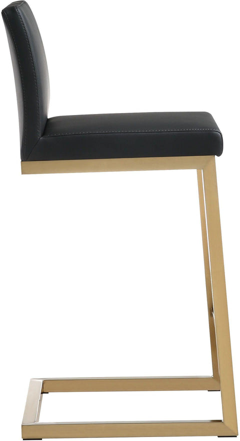 Scarlett Black Gold Steel Counter Stool (Set of 2)