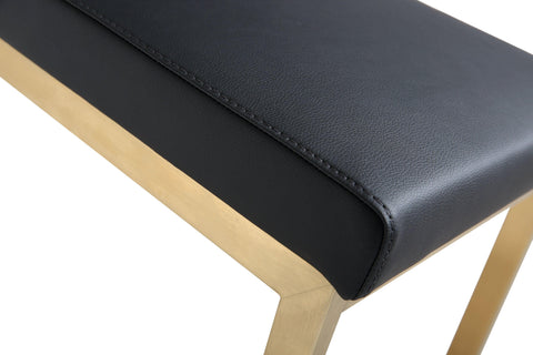 Scarlett Black Gold Steel Counter Stool (Set of 2)
