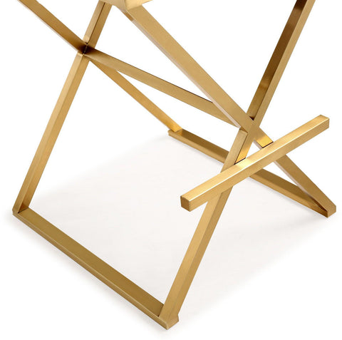 Cloud Black Gold Steel Barstool