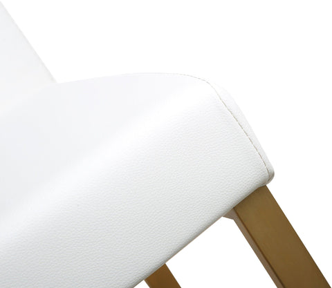 Lara White Gold Steel Counter Stool (Set of 2)