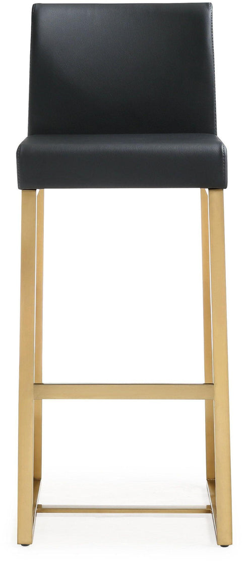 Lara Black Gold Steel Barstool (Set of 2)