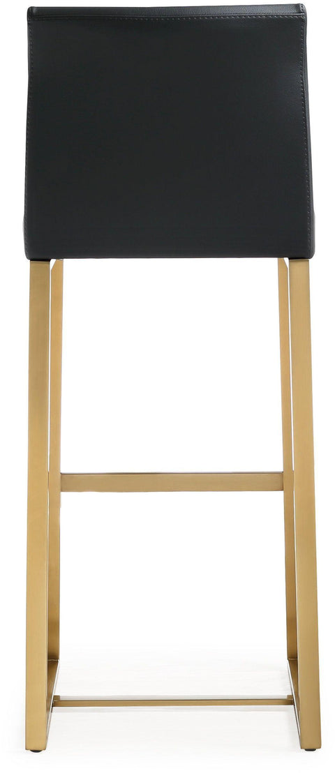 Lara Black Gold Steel Barstool (Set of 2)