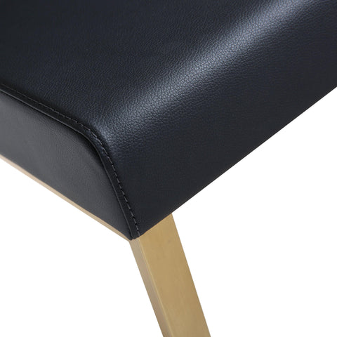 Lara Black Gold Steel Barstool (Set of 2)