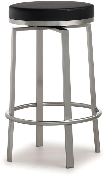 Kapri Black Swivel Counter Stool - Set of 2