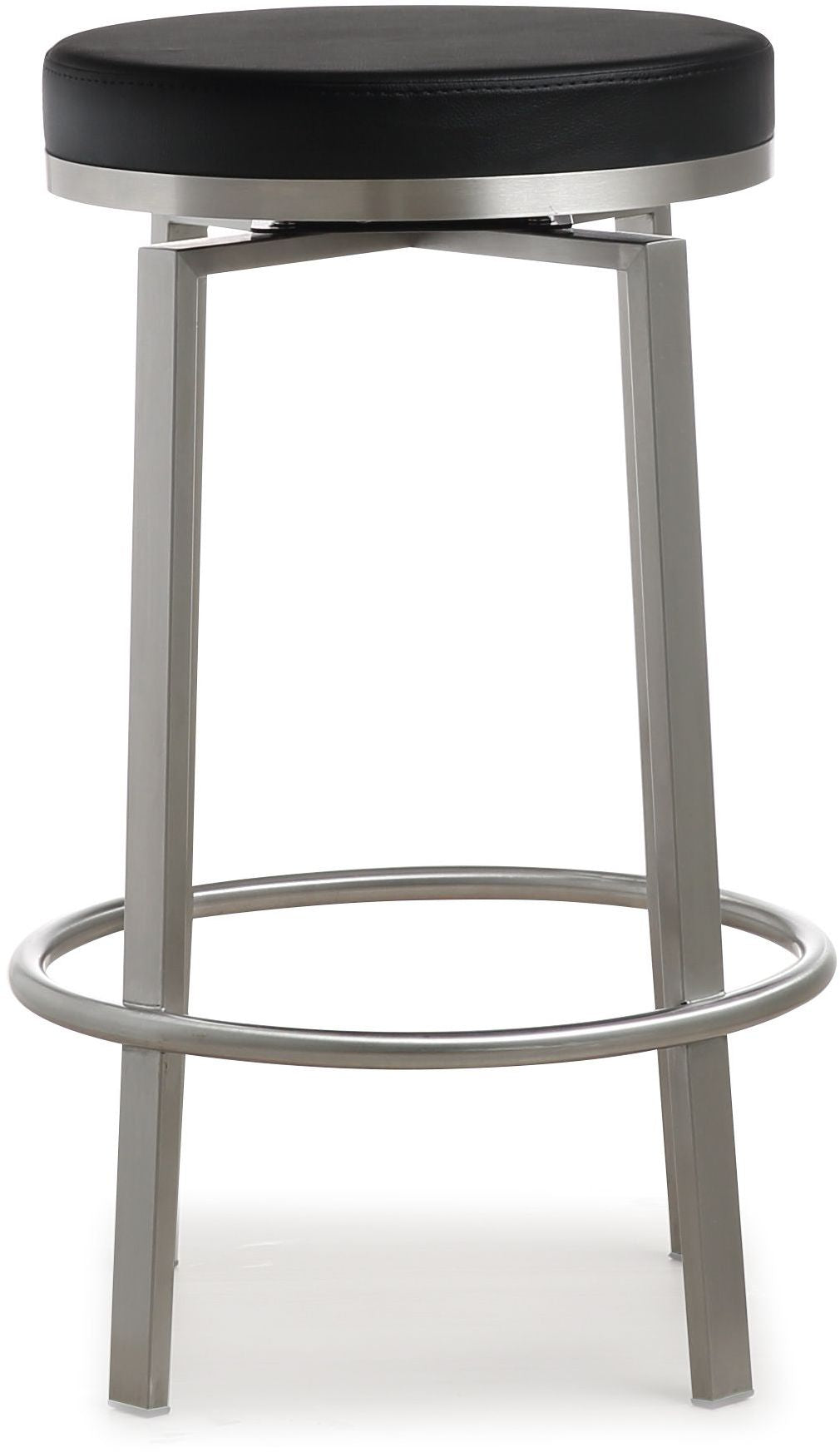 kapri black swivel counter stool - set of 2