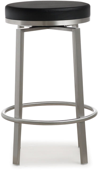 Kapri Black Swivel Counter Stool - Set of 2