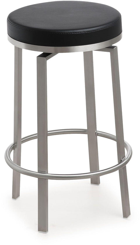 Kapri Black Swivel Counter Stool - Set of 2