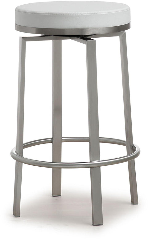 Kapri White Swivel Counter Stool - Set of 2